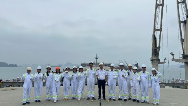 Chuyến thăm và trải nghiệm thực tế tàu Nord Antares của CBNV VINIC tại Quảng Ninh